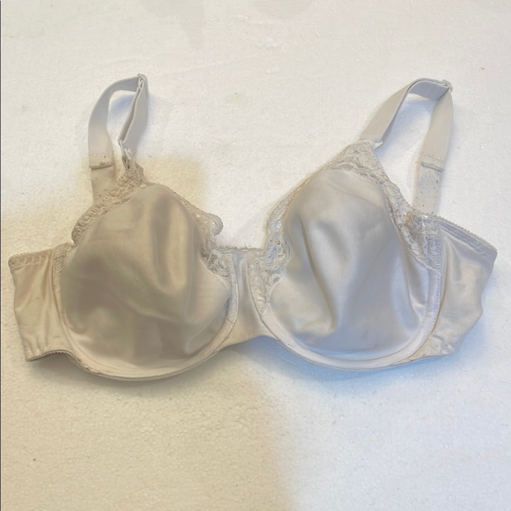 Vintage Expectant Moments White Lace maternity nursing breastfeeding Bra 36D
